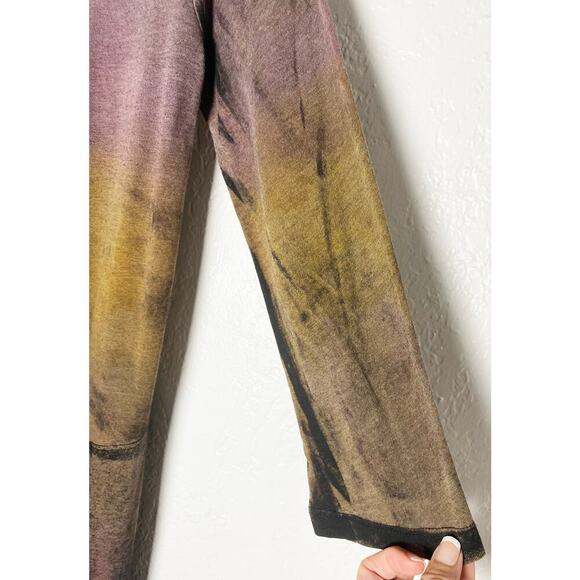 Raquel Allegra Basic Women's Long Sleeve Lightweight T Shirt Dress Colorful - Picture 3 of 8